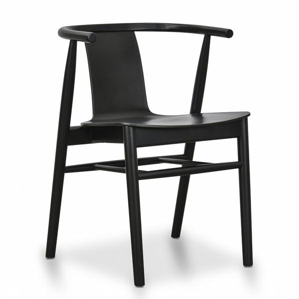 Set of 2 Zolon Natural Black Ash Wood Dining Chair - Notbrand