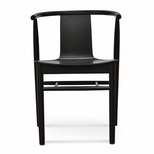 Set of 2 Zolon Natural Black Ash Wood Dining Chair - Notbrand