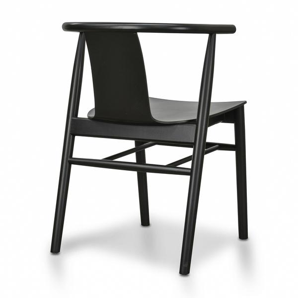 Set of 2 Zolon Natural Black Ash Wood Dining Chair - Notbrand