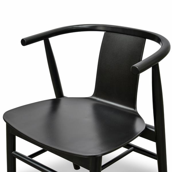 Set of 2 Zolon Natural Black Ash Wood Dining Chair - Notbrand