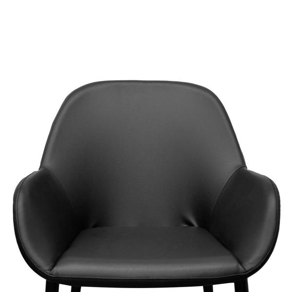 Set Of 2 Taratupa Black PU Leather Dining Chair - Notbrand