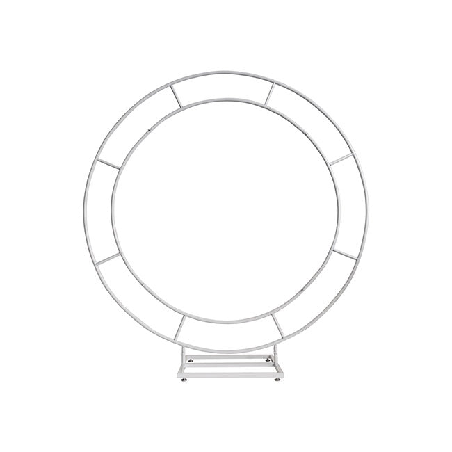 Double Ring Circular Backdrop Frame Only White (150cmD) - Notbrand