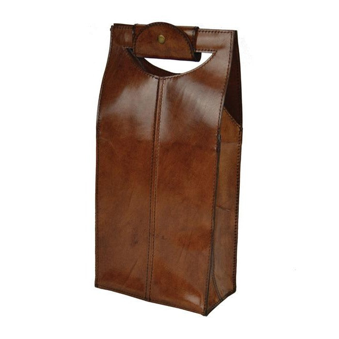 Nesterin Tan Leather Double Wine Holder - Notbrand