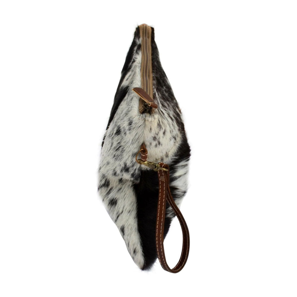 Everyday Cowhide Zip Clutch Bag - Notbrand