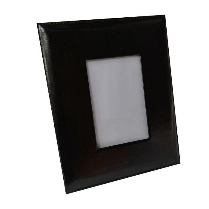 Engar Leather Photo Frame - Black - Notbrand