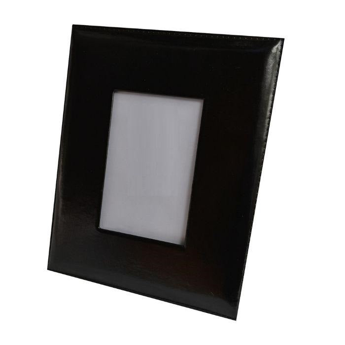 Engar Leather Photo Frame - Black - Notbrand