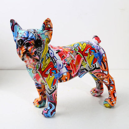 Eye Catching Bulldog Painting Sculpture - Range - Notbrand