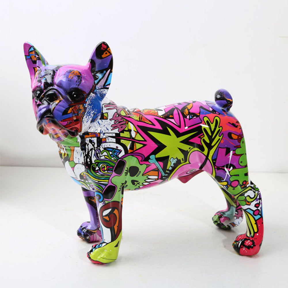 Eye Catching Bulldog Painting Sculpture - Range - Notbrand