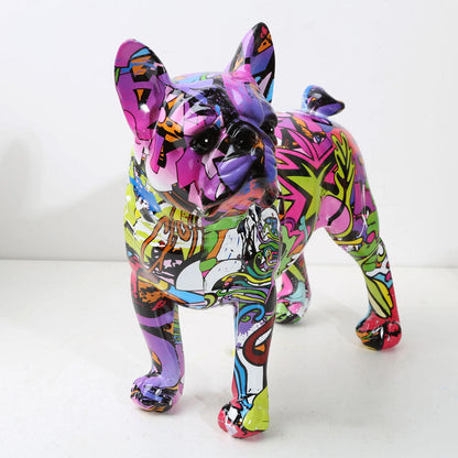 Eye Catching Bulldog Painting Sculpture - Range - Notbrand