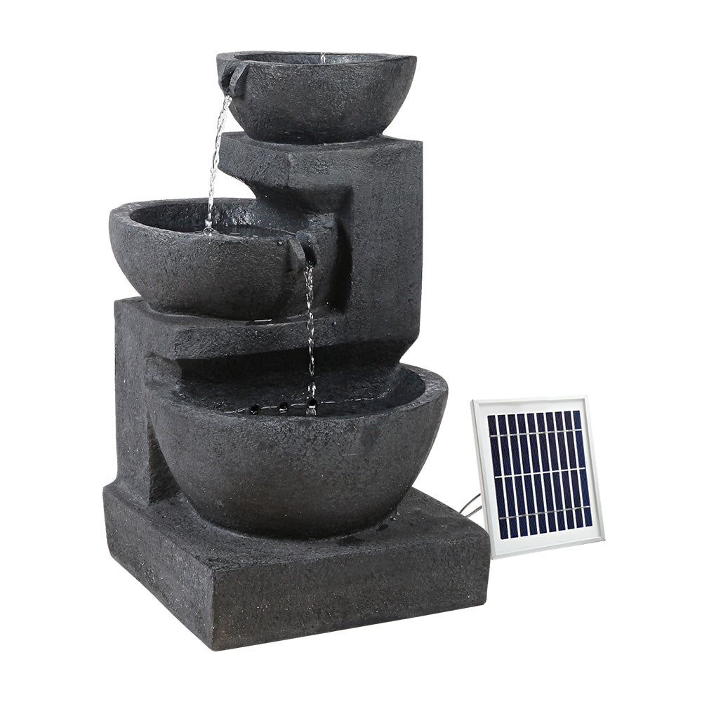 Gigan Solar Fountain with LED Lights - 3 Tier - Notbrand