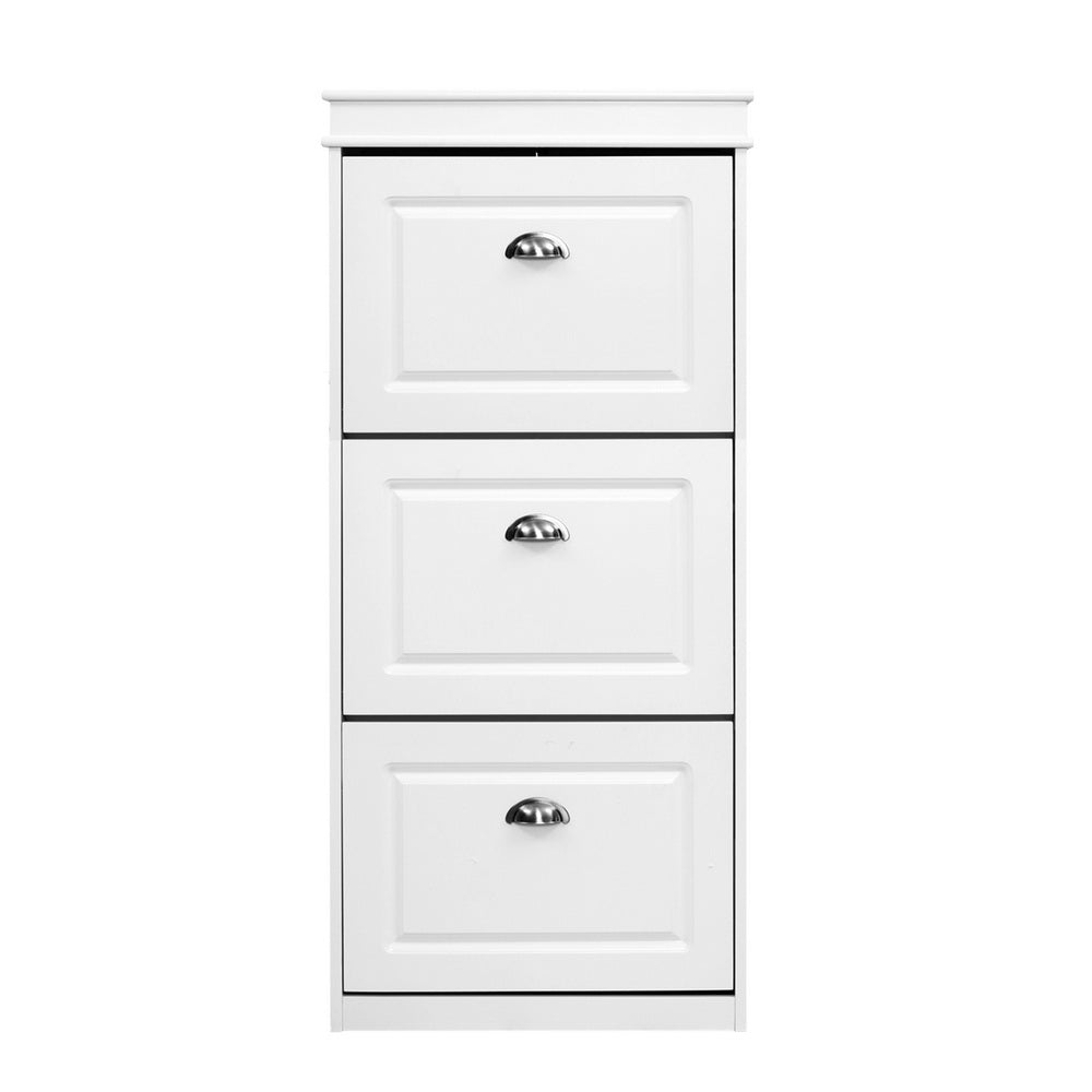 Artiss 18 Pairs Shoe Storage Rack / Cabinet - White - Notbrand