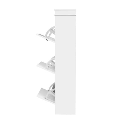 Artiss 18 Pairs Shoe Storage Rack / Cabinet - White - Notbrand