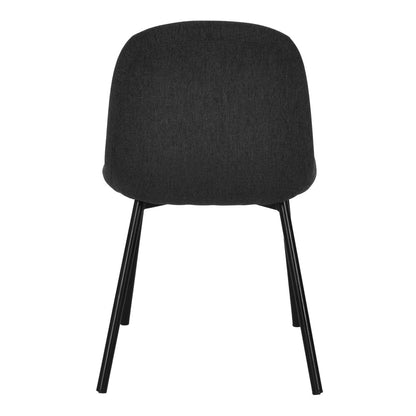 Fabric Dining Chair - Charcaol Grey (Set of 2) - Notbrand