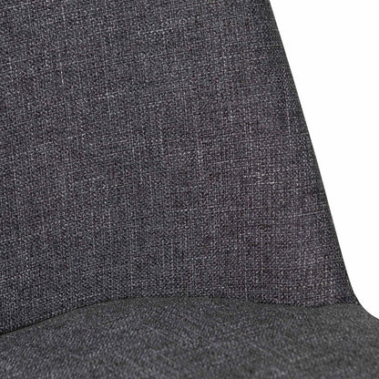 Klumzell Fabric Dining Chair - Dark Grey & Black - Notbrand