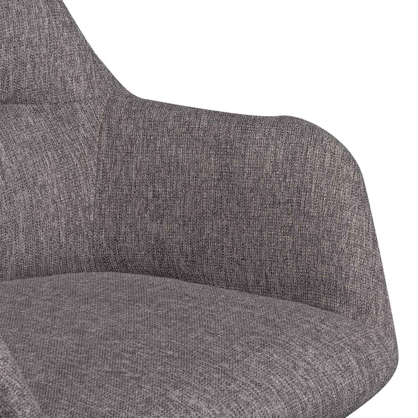 Fabric Office Chair - Lead Grey - Notbrand