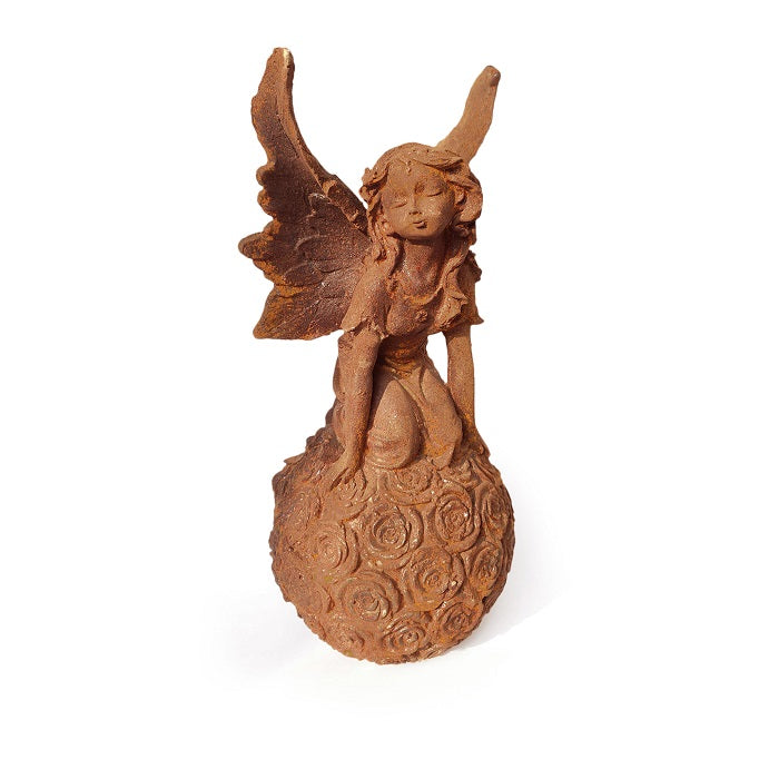 Fairy on Flower Ball Cast Iron - House of Hyne