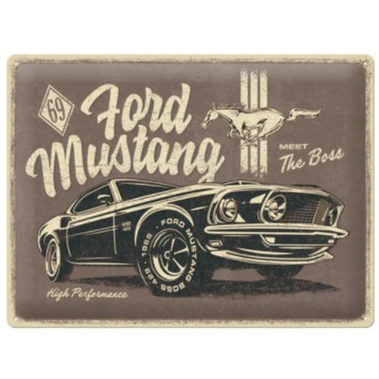 Ford Mustang Large Sign - Meet The Boss - NotBrand