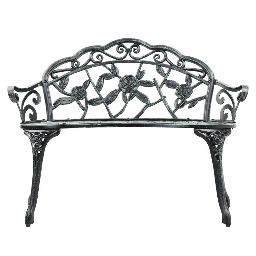 Gardeon Victorian Garden Bench - Green - Notbrand