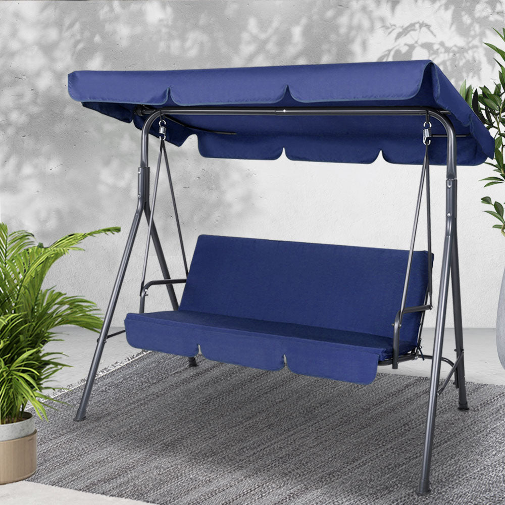 Gardeon Canopy Swing Chair - Navy - Notbrand