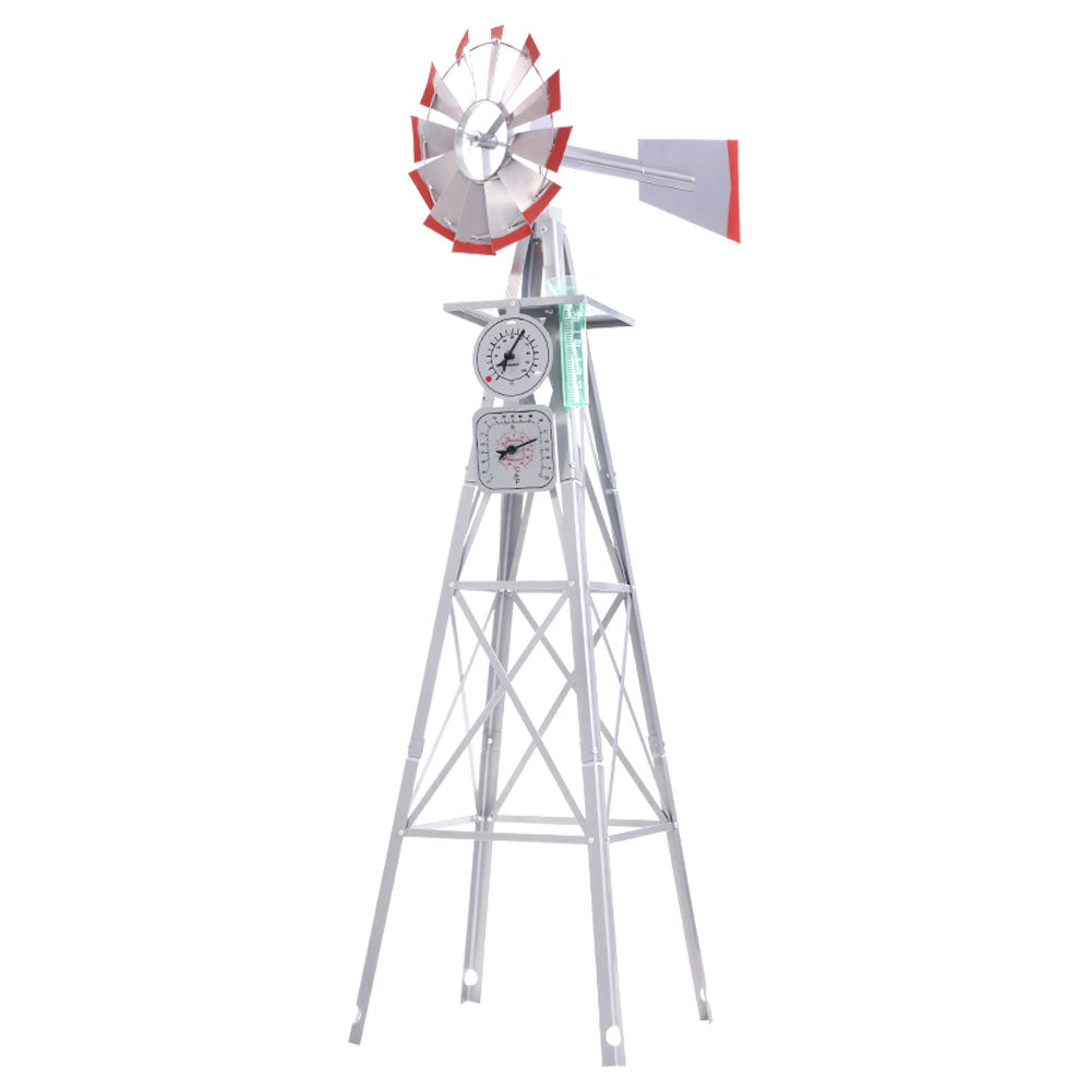 Benzite Outdoor Metal Ornamental Windmill - 146cm - Notbrand