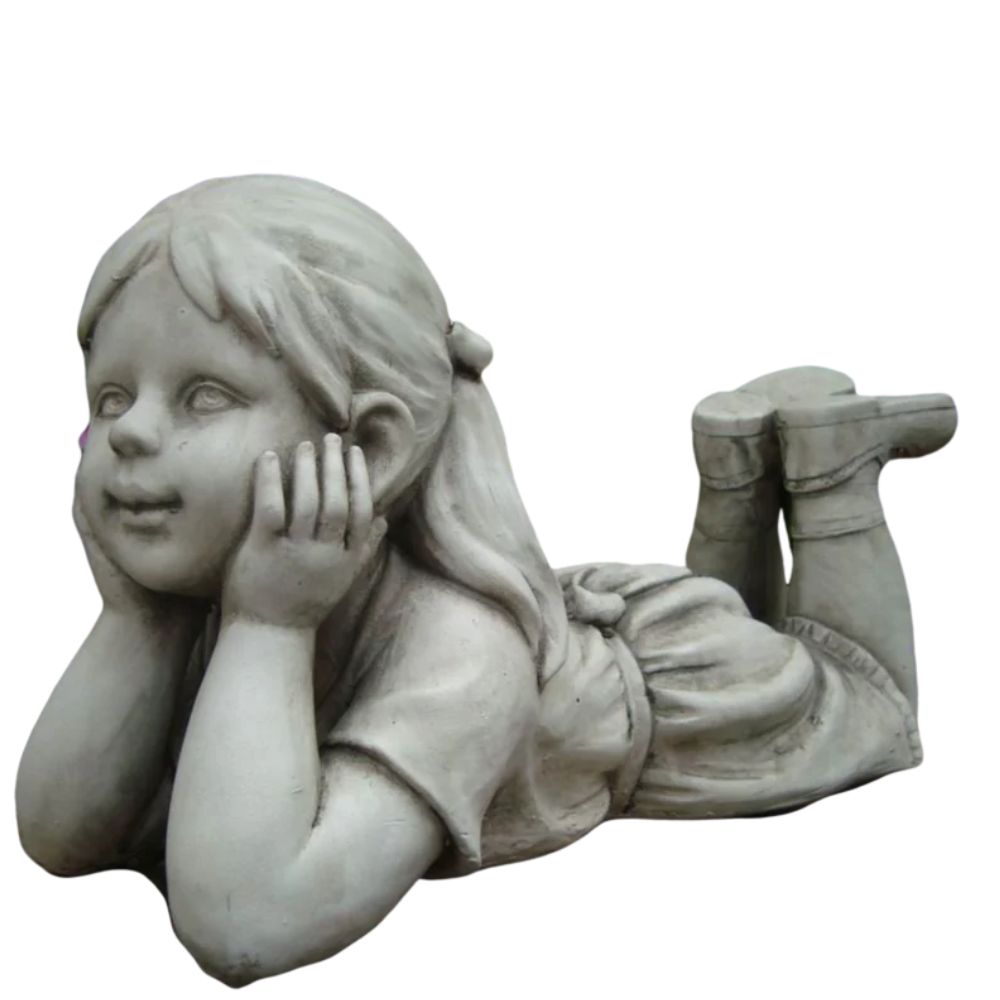 Girl Thinking Statue Garden Ornament - NotBrand