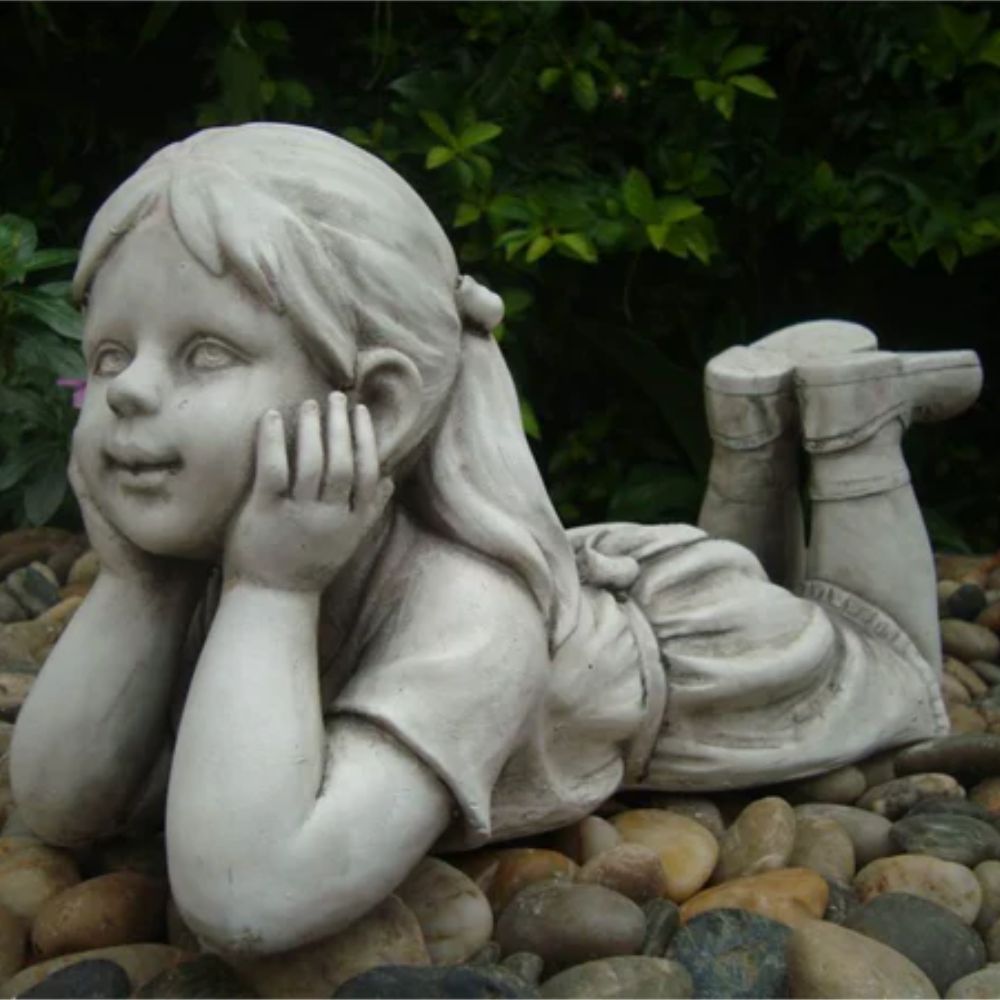 Girl Thinking Statue Garden Ornament - NotBrand