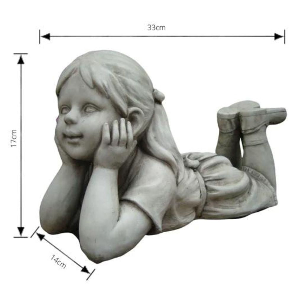 Girl Thinking Statue Garden Ornament - NotBrand