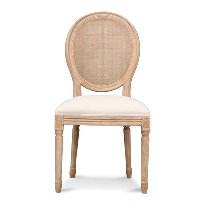 Glynxina Elm Dining Chair in Light Beige - Set of 2 - NotBrand