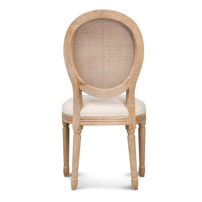 Glynxina Elm Dining Chair in Light Beige - Set of 2 - NotBrand