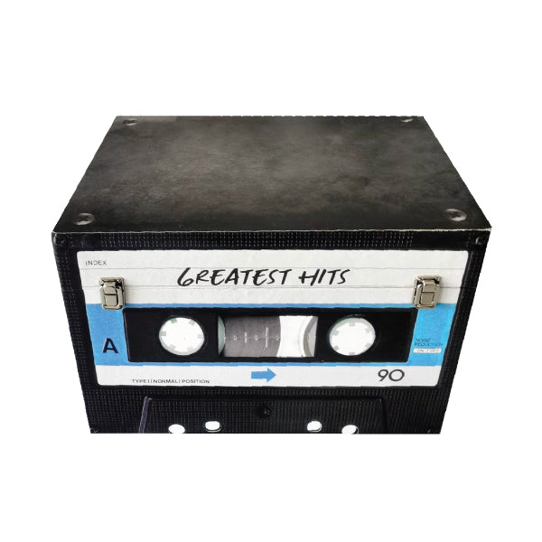 Set of 5 Greatest Hits 80’s Retro Casette Trunks Storage Boxes - Notbrand