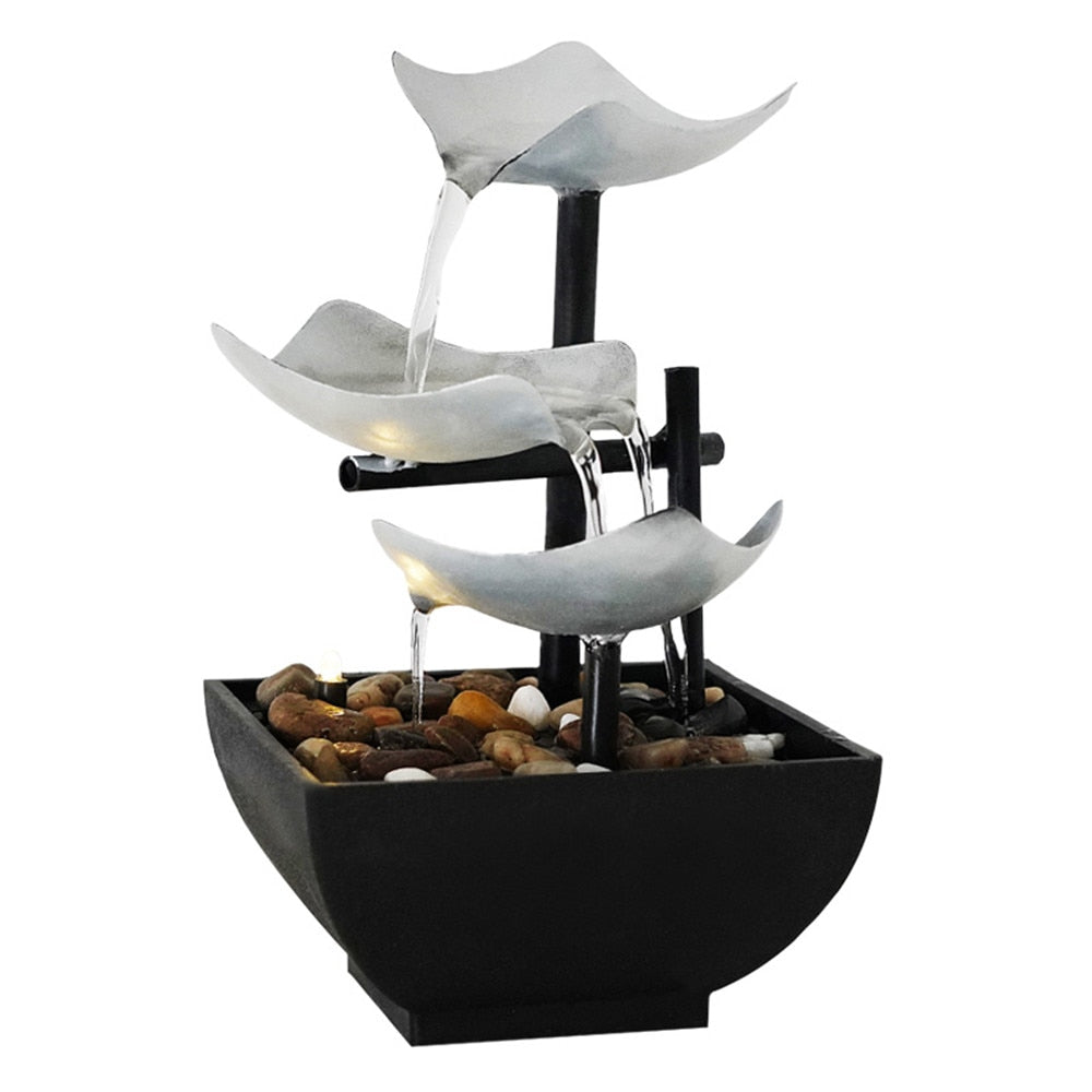 3 Layered Table Fountain With Power Switch - Notbrand