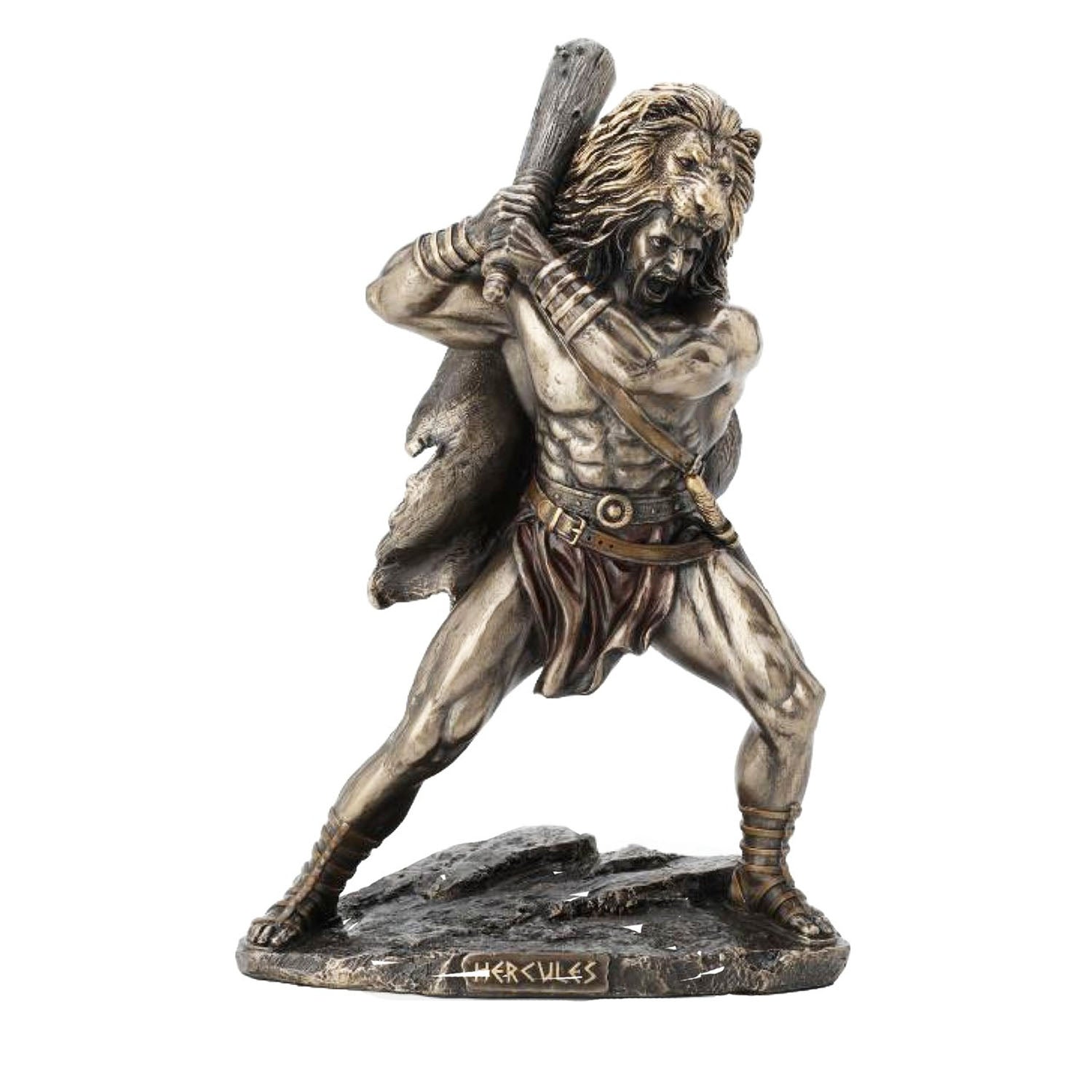 Hercules Greek Divine Hero Bronze Figurine - Notbrand