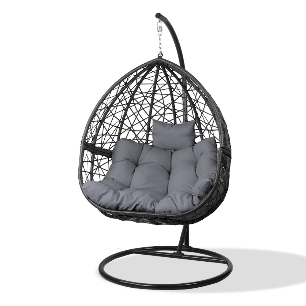 Hicks Hanging Swing Chair - Black - Notbrand