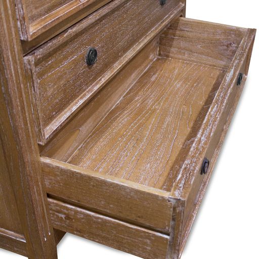 Hampton Mindy Wood Chest of Drawers - Weathered Oak - House of Hyne