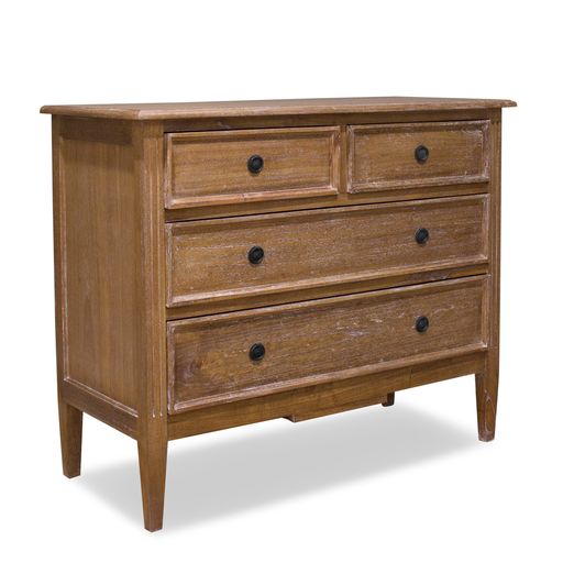 Hampton Mindy Wood Chest of Drawers - Weathered Oak - House of Hyne