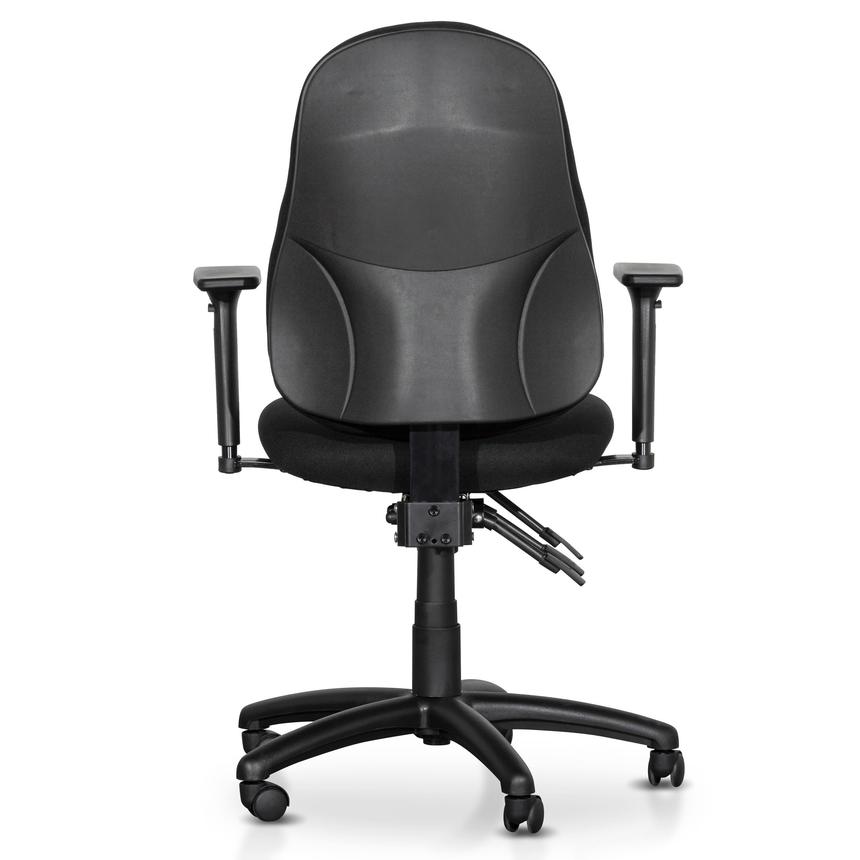 High Back Fabric Office Chair - Black - Notbrand