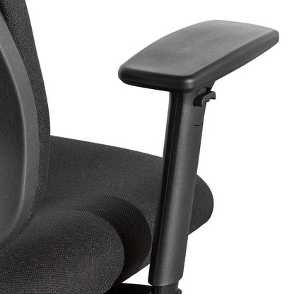 High Back Fabric Office Chair - Black - Notbrand