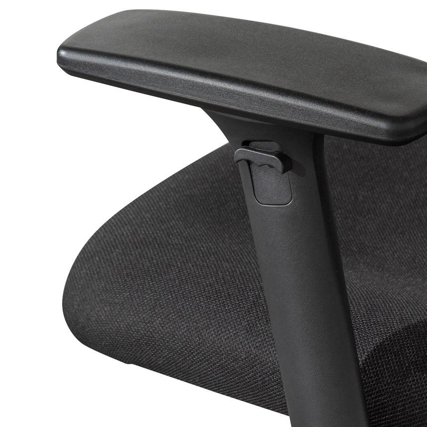 High Back Fabric Office Chair - Black - Notbrand