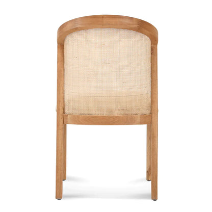 Ievis Dining Chair in Natural and Light Beige - Set of 2 - NotBrand