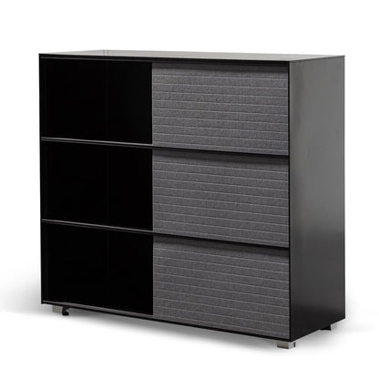 Black Layered Storage Cabinet - House of Hyne