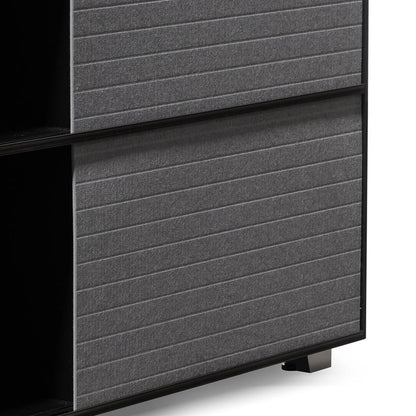 Black Layered Storage Cabinet - House of Hyne