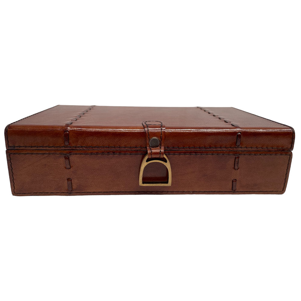 Tan Leather Jewellery Box - Notbrand