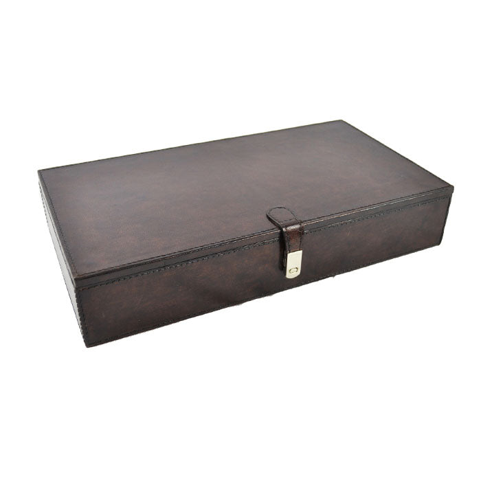 Syfas Dark Leather Jewellery Box - Notbrand