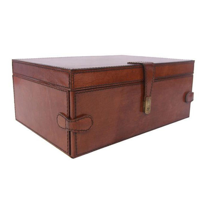 Asralyn Tan Leather Jewellery Box - Notbrand