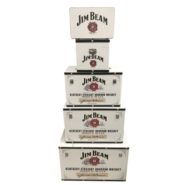 Set of 5 Jim Beam Trunks Storage Boxes - Notbrand