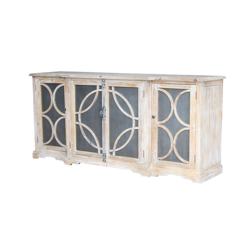 Natural Reclaimed Timber Zinc Sideboard  - House of Hyne