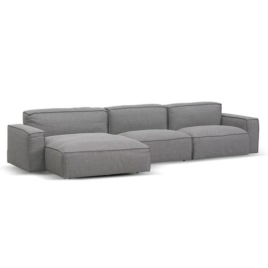 Graphite Haven Left Chaise 3-Seater Sofa - House of Hyne