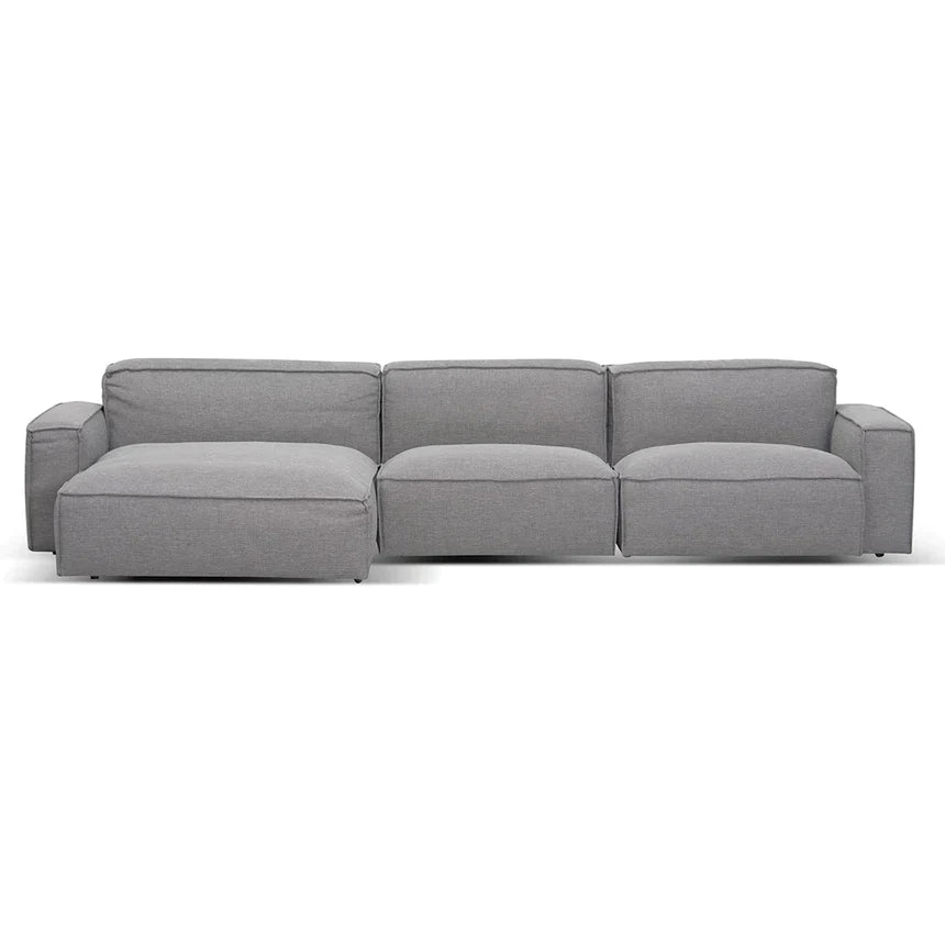 Graphite Haven Left Chaise 3-Seater Sofa - House of Hyne