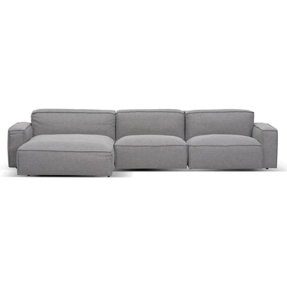 Graphite Haven Left Chaise 3-Seater Sofa - House of Hyne