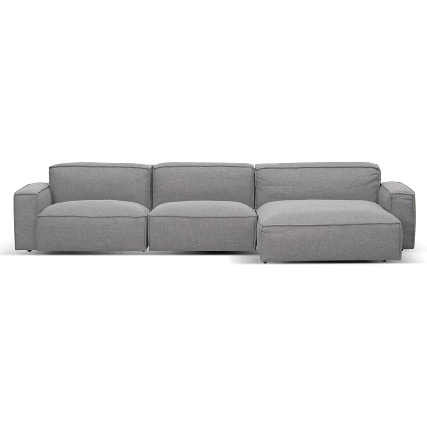 Graphite Haven Right Chaise 3-Seater Sofa - House of Hyne